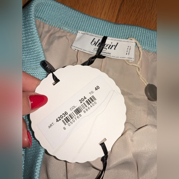 15. NWT BLUGIRL BLUMARINE CROCHET KNIT SKIRT - Picture 2 of 5